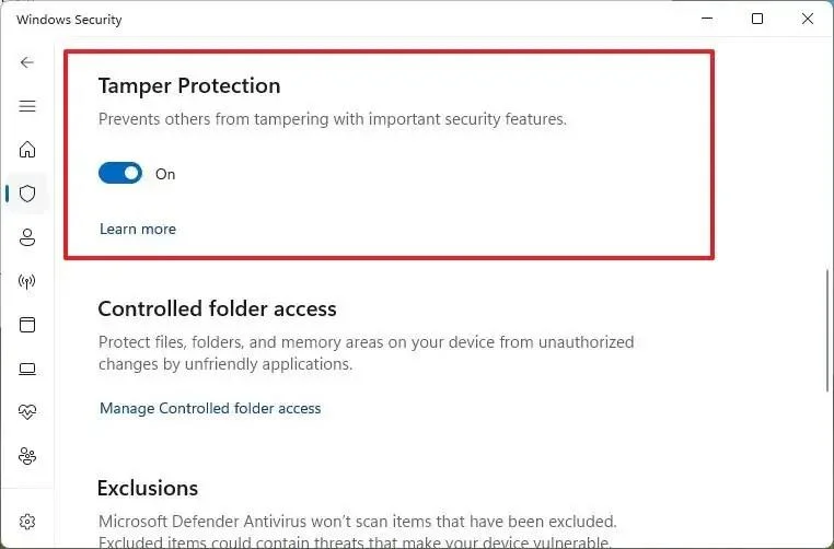 Come disabilitare definitivamente Defender Antivirus su Windows 11