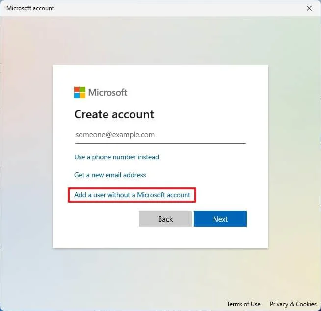 Come creare un account locale su Windows 11