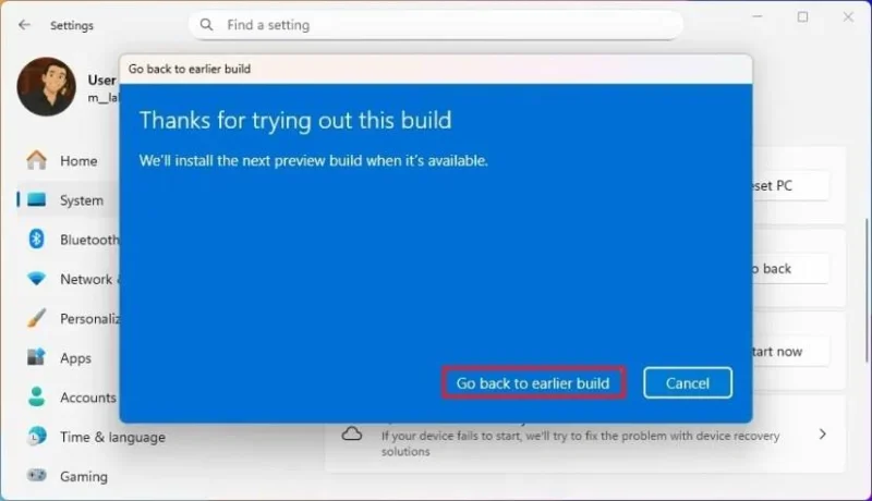 Come disinstallare in modo sicuro Windows 11 25H2