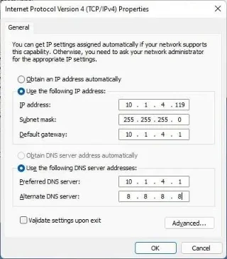 วิธีตั้งค่าที่อยู่ IP แบบคงที่บน Windows 11