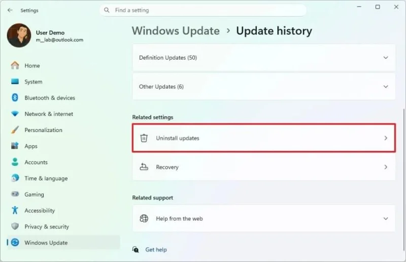 5 modi per disinstallare manualmente un aggiornamento su Windows 11 (2026)