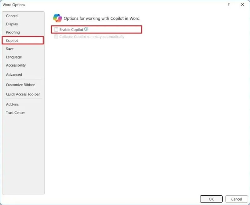 Come disabilitare Copilot in Microsoft Word, Excel, OneNote e PowerPoint su Windows 11