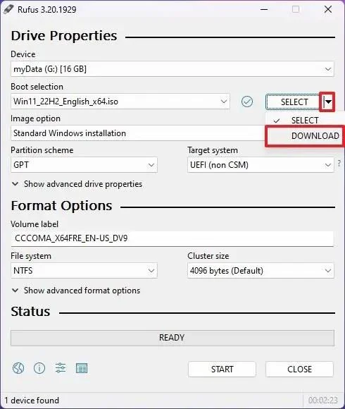 Como usar o Rufus para criar um USB inicializável do Windows 11 22H2 Como usar o Rufus para criar um USB inicializável do Windows 11 22H2