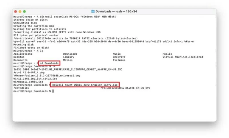 Come creare una chiavetta USB avviabile con Windows 11 (o 10) da macOS