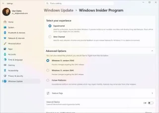 So aktivieren Sie die neuen Einstellungen für den experimentellen und den Beta-Kanal des Insider-Programms unter Windows 11