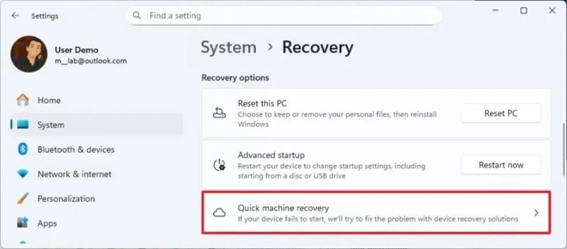 Come abilitare Ripristino rapido del computer per risolvere i problemi di avvio su Windows 11