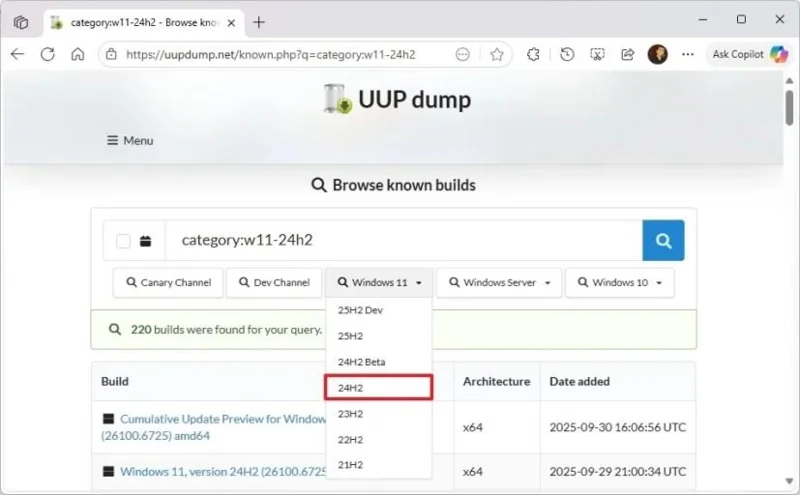 25H2リリース後にWindows 11 24H2 ISOファイルをダウンロードする方法 25H2リリース後にWindows 11 24H2 ISOファイルをダウンロードする方法