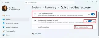 Come abilitare Ripristino rapido del computer per risolvere i problemi di avvio su Windows 11