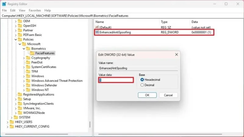 Come attivare la protezione anti-spoofing per Windows Hello Face su Windows 11