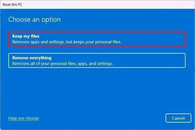 Come reinstallare Windows 11 senza perdere i file