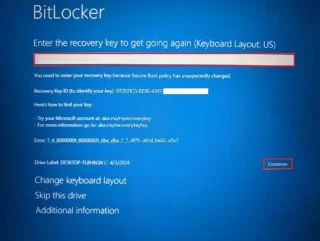 Come risolvere il problema della schermata di ripristino di BitLocker allavvio di Windows 11