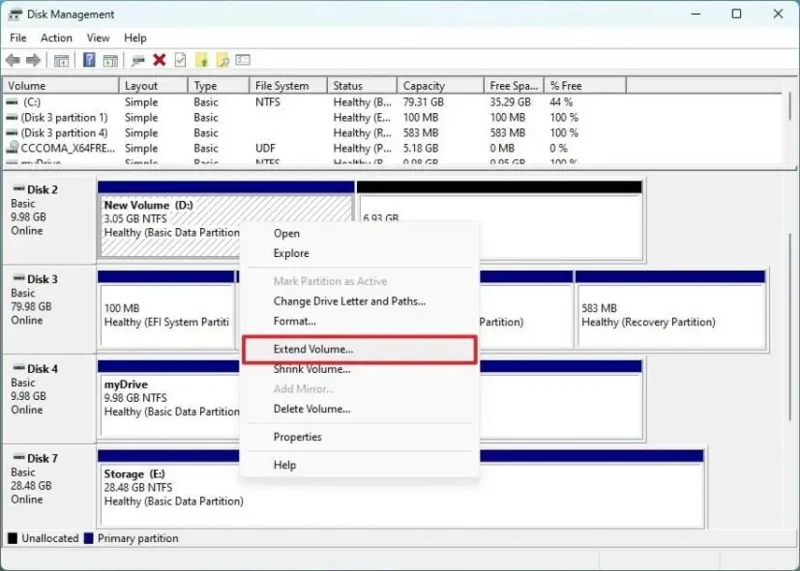 Come modificare le dimensioni della partizione su Windows 11
