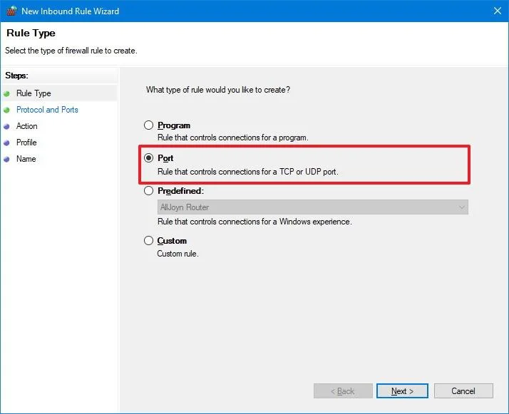 Come aprire la porta del firewall su Windows 10 Come aprire la porta del firewall su Windows 10