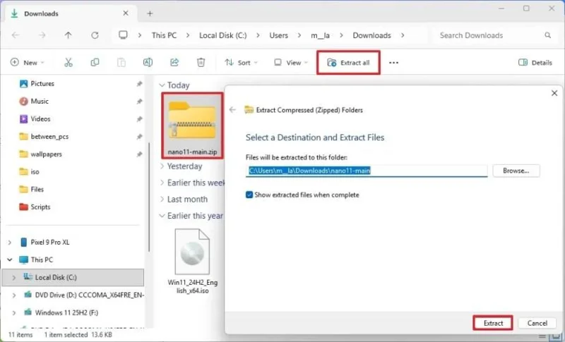 วิธีใช้ Nano11 Builder เพื่อสร้างไฟล์ ISO ของ Windows 11 ที่ตัดทอนฟังก์ชันบางส่วนออกไป