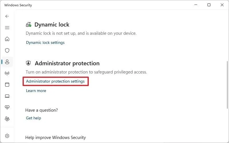 Come abilitare la protezione amministratore su Windows 11