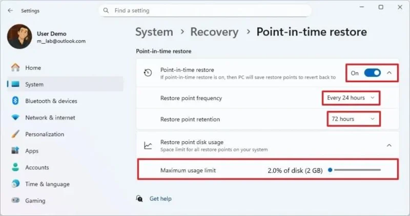 Windows 11でポイントインタイム復元を使用してPCを以前の状態に戻す方法