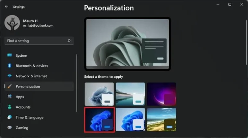 Come attivare la modalità scura su Windows 11