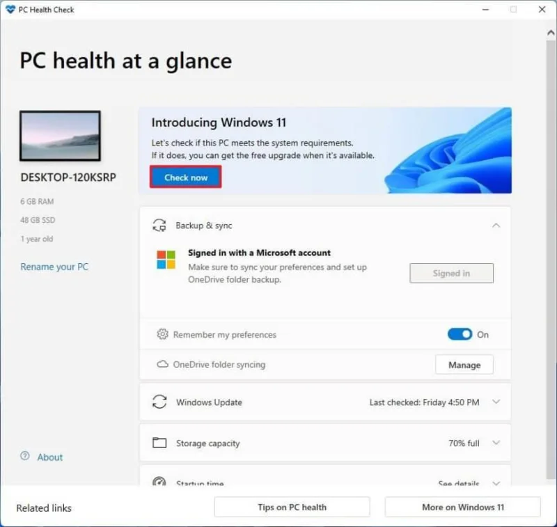 Come verificare la compatibilità del PC con Windows 11