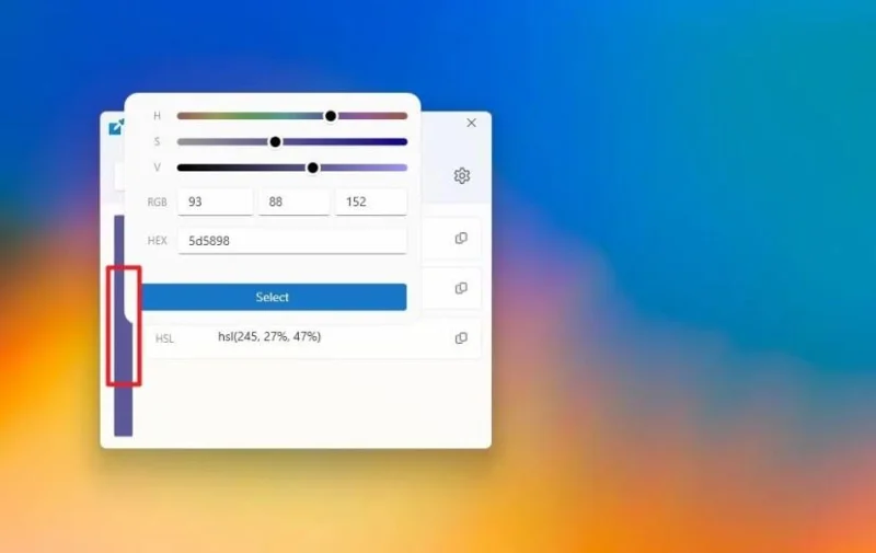 كيفية استخراج رموز الألوان HEX وRGB وHSL من أي بكسل على نظام التشغيل Windows 11