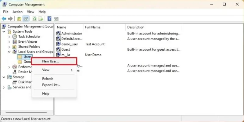 Come creare un account locale su Windows 11