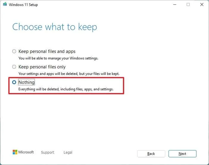 Eseguire un'installazione pulita di Windows 11 nel 2026