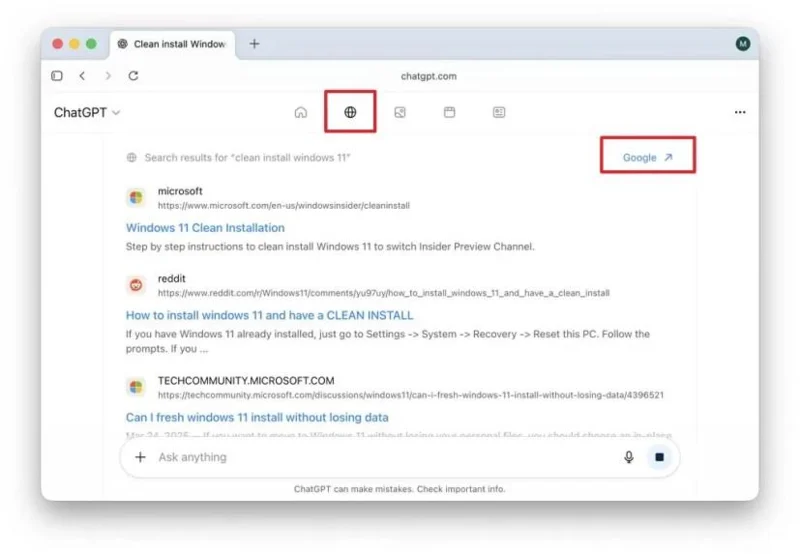 OpenAI lancia il browser ChatGPT Atlas su macOS e Windows 11 (in arrivo prossimamente).