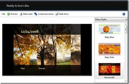 Crea una presentazione fotografica DVD gratuita con musica in Windows 7/Vista
