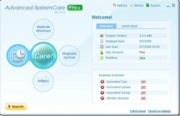 Advanced System Careを無料でダウンロード