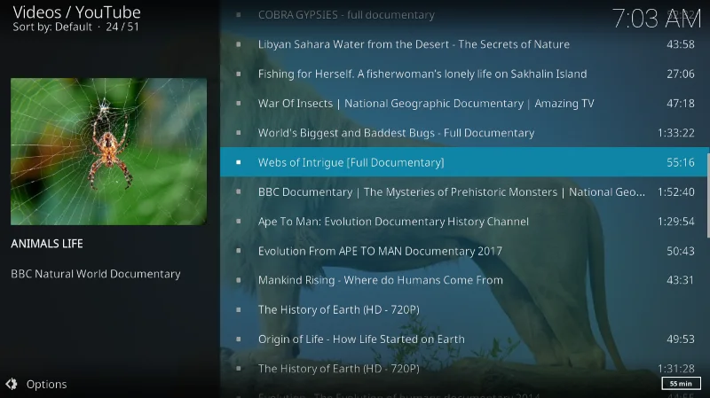 Дополнение Xtreme Wilderness для Kodi, лучшее для всего дикого