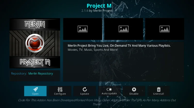 Project M Add-on für Kodi – Installation und Funktionen