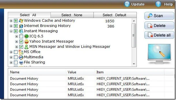 Elimine los rastros de actividad de Internet y PC con Privacy Winner