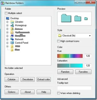使用彩虹資料夾更改 Windows 7 資料夾顏色