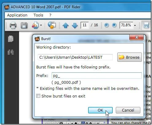 PDF Rider es un excelente software de gestión de PDF de código abierto