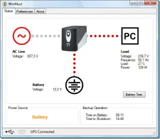 Monitorare e controllare lUPS Mustek con WinMust [Windows]