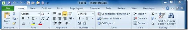 Impostazioni della barra multifunzione e della barra di accesso rapido per l'esportazione/importazione [Office 2010]