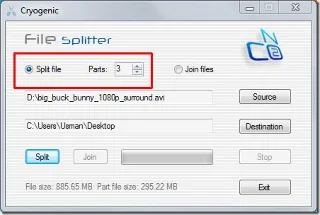 Divida un archivo grande en partes más pequeñas y vuelva a unirlas rápidamente