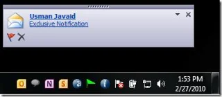 Outlook 2010: E-Mail-Benachrichtigung vom angegebenen Absender