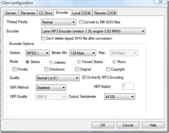 Cdex – Copiar CD de audio a formato MP3 o WAV
