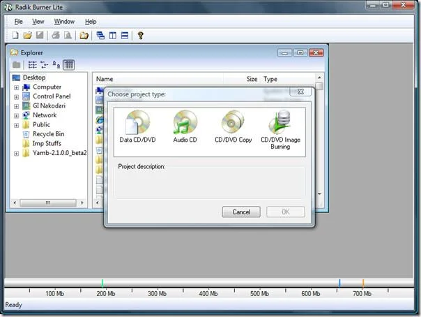 Radik Burner Lite: Grabador de CD/DVD gratuito para Windows