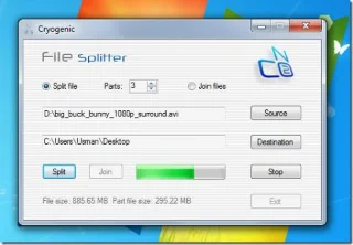 Divida un archivo grande en partes más pequeñas y vuelva a unirlas rápidamente