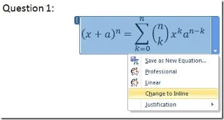 Fügen Sie mathematische Gleichungen mit dem Formel-Editor von Word 2010 hinzu
