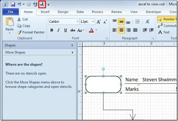 Abrunden von Formecken in Visio 2010