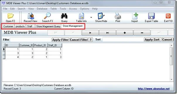 Ver, insertar y modificar tablas de datos sin usar MS Access