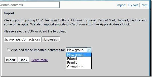 透過 Windows 7 將 iPhone 聯絡人匯入 GMail