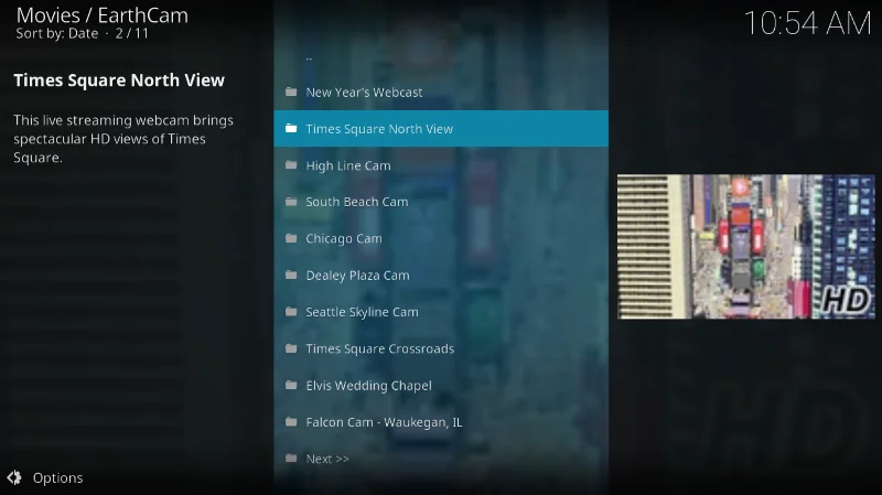 EarthCam-Add-on für Kodi – Installationsanleitung, um die Welt zu sehen