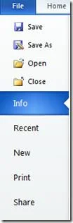 Microsoft Office 2010 Dokumentinspektor