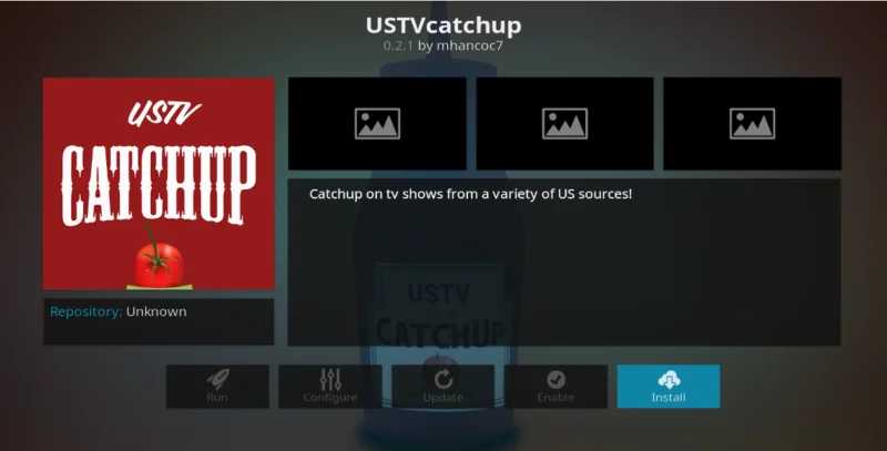 Смотрите американские телешоу с помощью дополнения USTVcatchup для Kodi