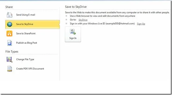 Techniken zur Dokumentfreigabe in Word 2010