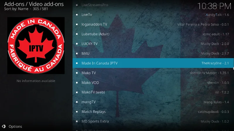 Дополнение IPTV, созданное в Канаде — как установить и использовать