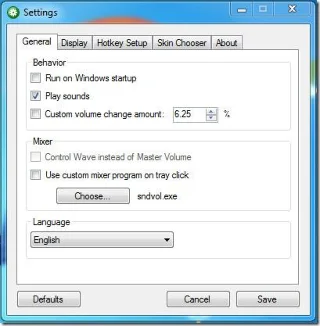 Indicador de control de volumen en pantalla para Windows